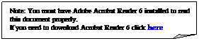 Διπλωμένη γωνία: Note: You must have Adobe Acrobat Reader 6 installed to read this document properly.
If you need to download Acrobat Reader 6 click here
&nbsp;
